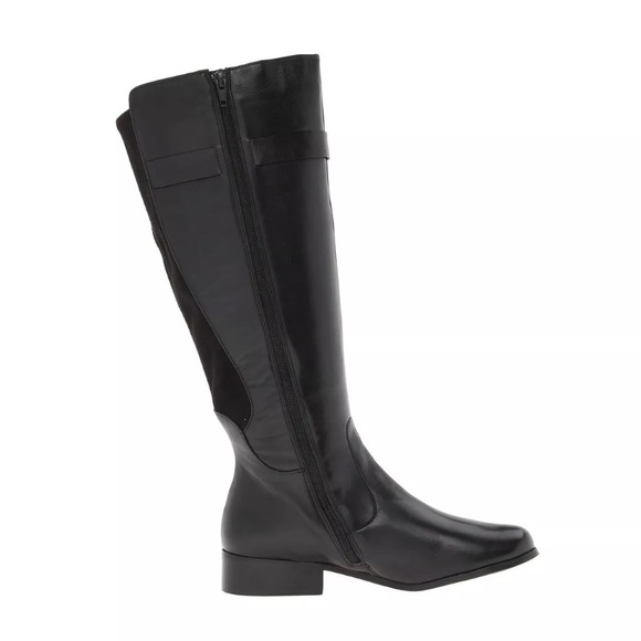 Vaneli Ramex Black Suede Knee-High Riding Boots - Picture 5 of 5
